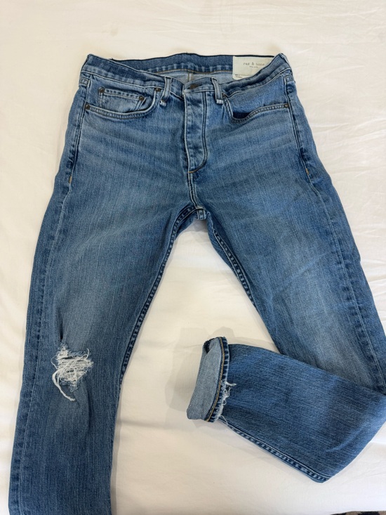 rag & bone Other - rag & bone Men's Blue Distressed Jeans